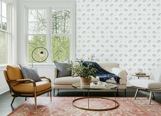 Freya Capri by Raoul Textiles Hand-Printed Floral Wallpaper – Schumacher M57193