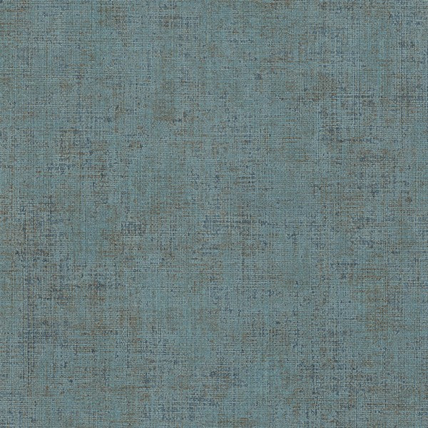 Alma Blue Faux Weave Wallpaper sample swatch – York Wallcoverings SI7151