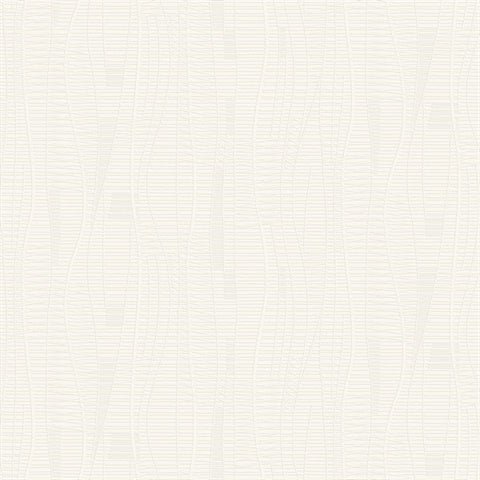 Amir White Embossed Wallpaper by Warner, 27 in x 27 ft roll