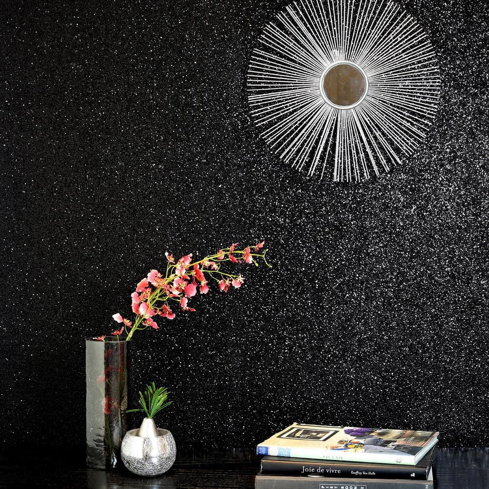 Jacqueline Black by Arthouse Sequin Wallpaper – Brewster Home Fashions AH901005