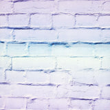 Winifred Lavender Ombre Brick Wallpaper roll in lavender ombre brick effect