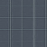 Auberge Dark Blue by Chesapeake Plaid Wallpaper – Brewster Home Fashions 4169-27605