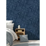 Dacre Dark Blue by Fine Decor Floral Wallpaper – Brewster FD42690
