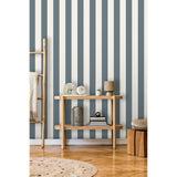 Tavish Blue by Fine Decor Stripe Wallpaper – Brewster Home Fashions FD43458