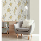 Aisla Yellow by Fine Decor Wisteria Wallpaper – Brewster Home Fashions FD43672