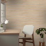 Panacea Light Brown by Belgravia Decor Wood Wallpaper – Brewster Home Fashions BG1158