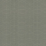 Braxton Olive geometric wallpaper with thin lined columns on a textured olive green ground.