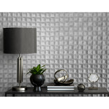 Romero Grey by Fine Decor 3D Geometric Wallpaper – Brewster Home Fashions M95684