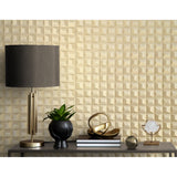 Romero Gold by Fine Decor 3D Geometric Wallpaper – Brewster Home Fashions M95685