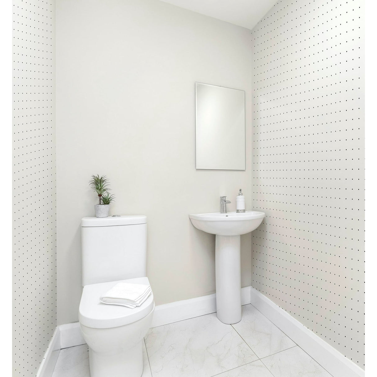 Terrence White by Arthouse Dotted Grid Wallpaper- Brewster Home Fashions AH920000