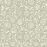 Chatsworth Garden Light Green Floral Trail Wallpaper VP1362 by Antonina Vella