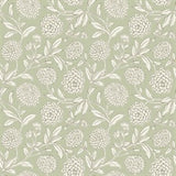Chatsworth Garden Light Green by Antonina Vella Floral Trail Wallpaper – York Designer Series VP1362