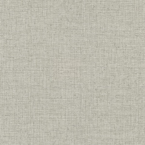 Clarkson Light Grey Woven Wallpaper 4174-4615 by Warner
