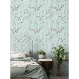Mariko Light Blue by Fine Decor Botanical Wallpaper – Brewster Home Fashions M1856