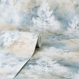 Willem Tree Blue by Fine Decor Botanical Wallpaper – Brewster Home Fashions FD43813