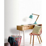 Terrence White by Arthouse Dotted Grid Wallpaper- Brewster Home Fashions AH920000