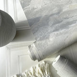 Nimbostratus Pewter by Belgravia Decor Cloud Wallpaper – Brewster Home Fashions BG5705