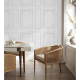 Rhonda White by Fine Decor Ornate Paneling Wallpaper – Brewster Home Fashions FD43422