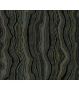 Mineral Shimmer Black & Gold wallpaper by Candice Olson, geode-inspired metallic stripes