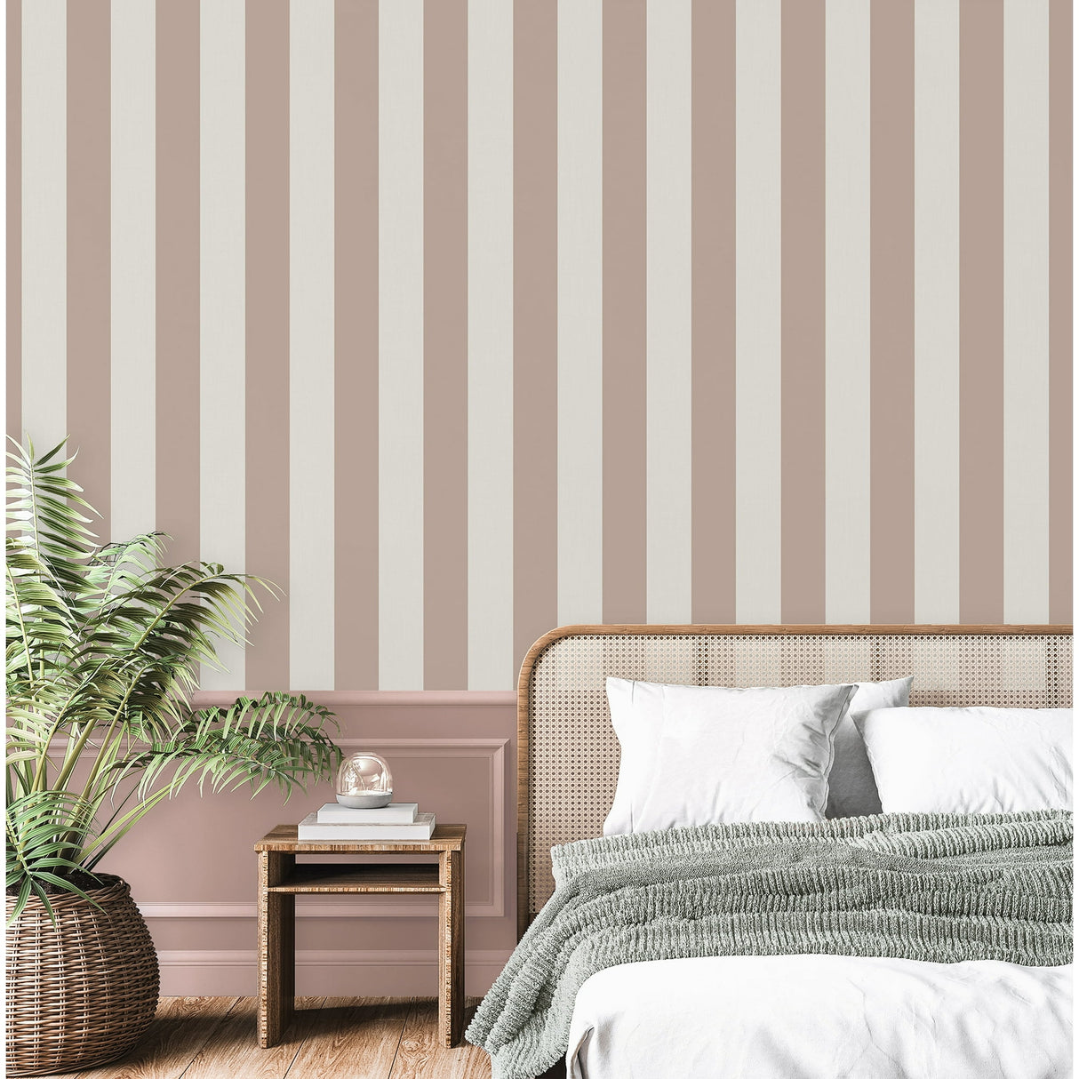 Tavish Light Pink by Fine Decor Stripe Wallpaper – Brewster FD43456