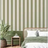 Tavish Sage by Fine Decor Stripe Wallpaper- Brewster Home Fashions FD43459
