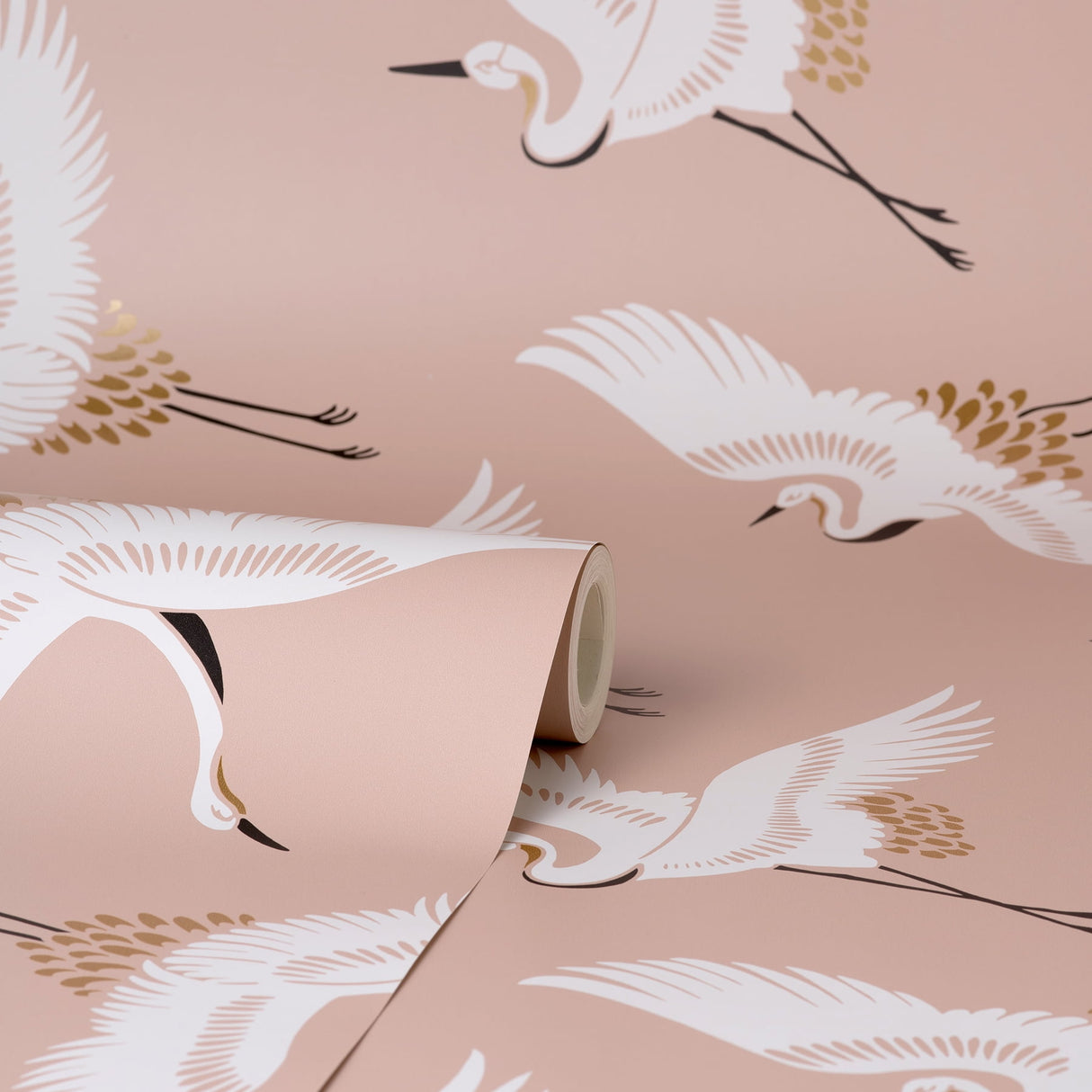 Cosette Blush by Fine Decor Cranes Wallpaper – Brewster Home Fashions FD43792