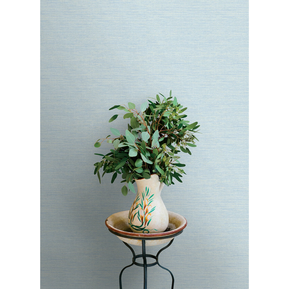 Agave Sky Blue by Chesapeake Faux Grasscloth Wallpaper – Brewster Home Fashions 4169-24283