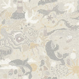 Havet Grey sea-life pattern wallpaper by York Wallcoverings MB29016