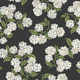 Hydrangea Black & White Peel & Stick Wallpaper by Rifle Paper Co., pattern PSW1618RL