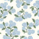 Hydrangea Navy & White by Rifle Paper Co. Peel & Stick Wallpaper- York Wallcoverings PSW1619RL