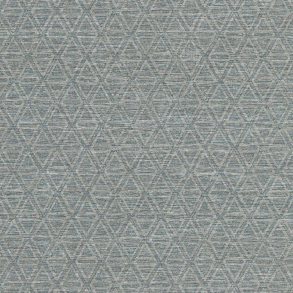 Kelce Slate Geometric Faux Grasscloth Wallpaper 4183-4827