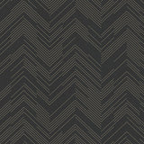 Kian Black Modern Chevron Wallpaper by Warner, 54 in x 90 ft roll (4184-4957)