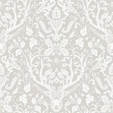 Kiwassa Grey by Chesapeake Antler Damask Wallpaper – Brewster Home Fashions 4169-12701