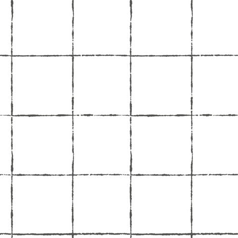 La Vitre Plaid Carbon Black wallpaper pattern ZM2854 by York Wallcoverings