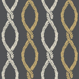 Laureate Black Vine Trellis Wallpaper VP1324 by Antonina Vella