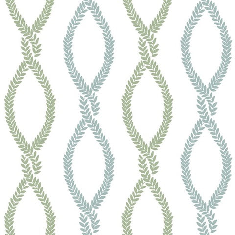 Laureate Light Green Vine Trellis Wallpaper – VP1321