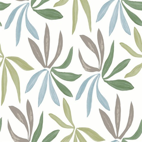 Little Garden Alpine & Sky & Silver Wallpaper by York Wallcoverings ZM2813