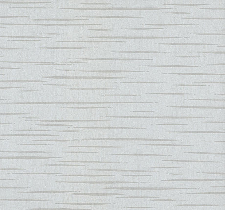 Longitude Sterling Striated Wallpaper sample showing silver-grey linear motif