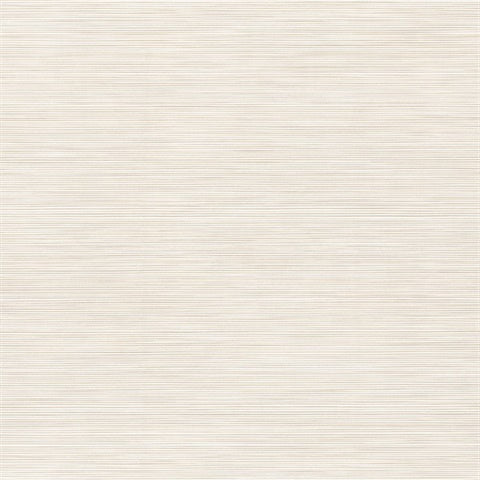 Lorn Cream Faux Grasscloth Wallpaper