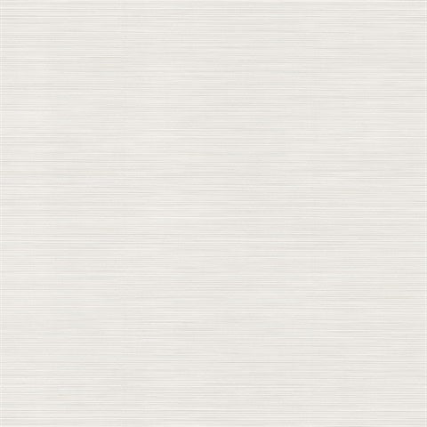 Lorn Pearl faux grasscloth wallpaper close-up texture in off-white with subtle metallic threads.