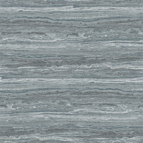 Lyman Blue Striated Wallpaper by A-Street Prints