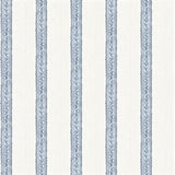 Mandevilla Blue by Chesapeake Vine Stripe Wallpaper- Brewster Home Fashions 4148-27428