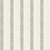 Mandevilla Green Vine Stripe Wallpaper by Chesapeake