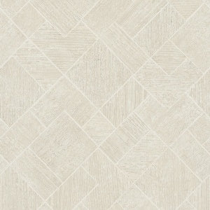 Marquetry White by Antonina Vella Tile Wallpaper- York Designer Series MA35508