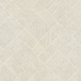 Marquetry White by Antonina Vella Tile Wallpaper- York Designer Series MA35508