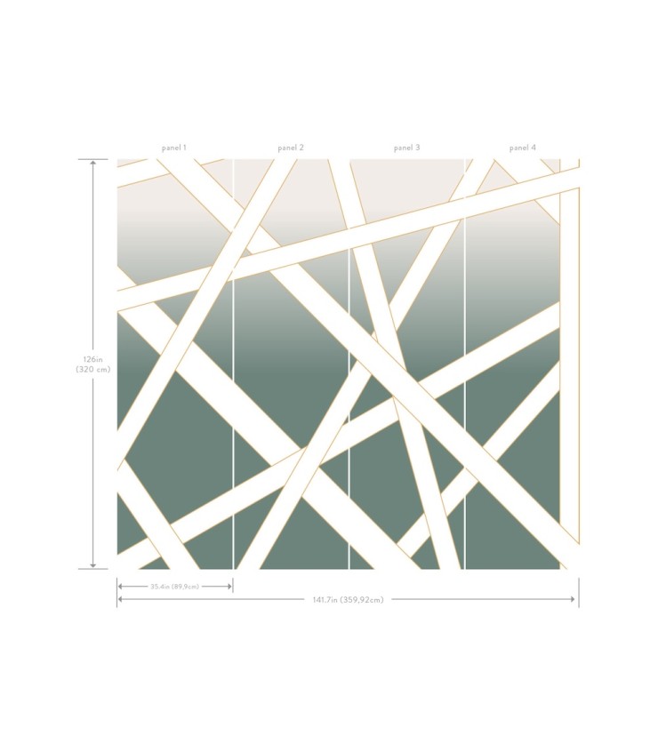 Nastri Shade Green by Missoni Wall Mural – York Designer Series MI10582M