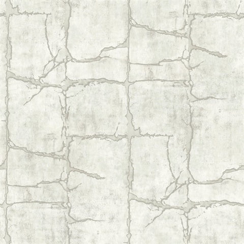 York Wallcoverings Mojave Grey Wallpaper GN2583 cracked earth texture pattern