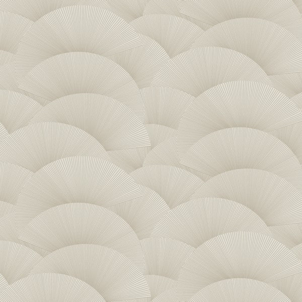 Morning Shell Taupe & Gold Wallpaper ZA8024 pattern detail