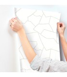 Suite Style Fog by York Wallcoverings Geometric Wallpaper- York Wallcoverings MT5625