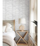 Cascade Palm Chevron Onyx by York Wallcoverings Non Woven Wallpaper – York Wallcoverings MT5673